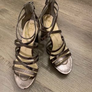 Strappy Sam Edelman heels with platform
